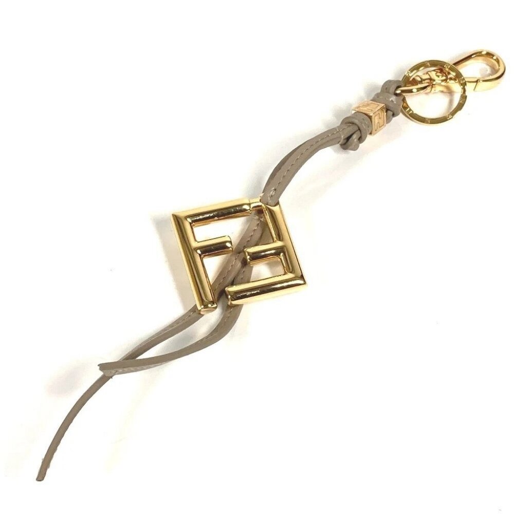 FENDI 7AS255 FFDiamond charm Bag Charm Key Holder Unused
